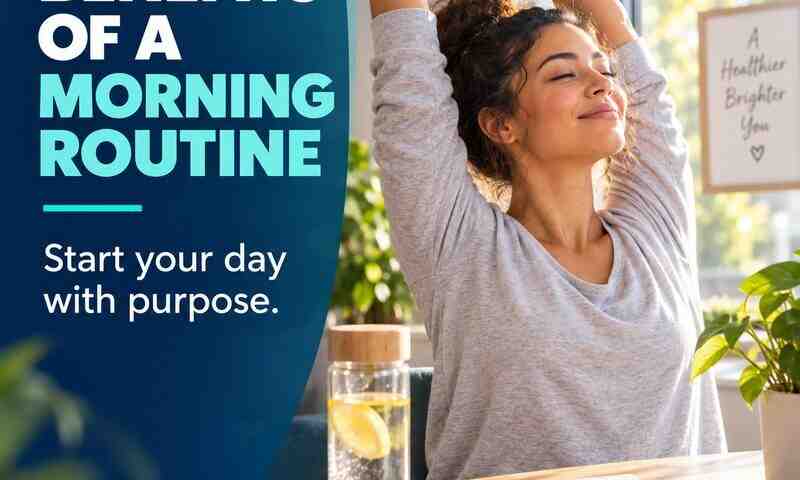 A healthy morning routine does not have to be complicated. Two simple habits can make a meaningful difference: