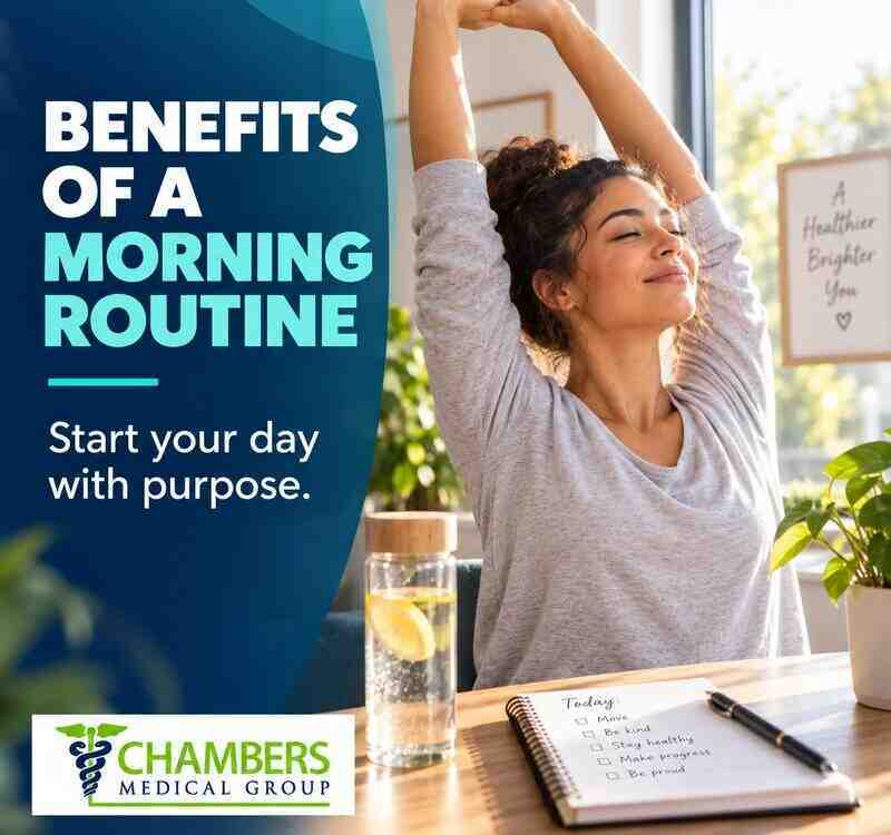 A healthy morning routine does not have to be complicated. Two simple habits can make a meaningful difference: